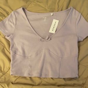 New pacsun purple baby tee